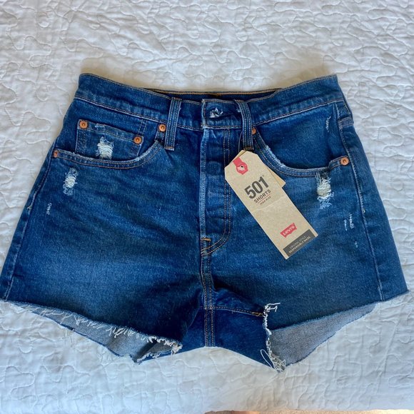 Levi's 501 High Rise Shorts - Picture 6 of 16